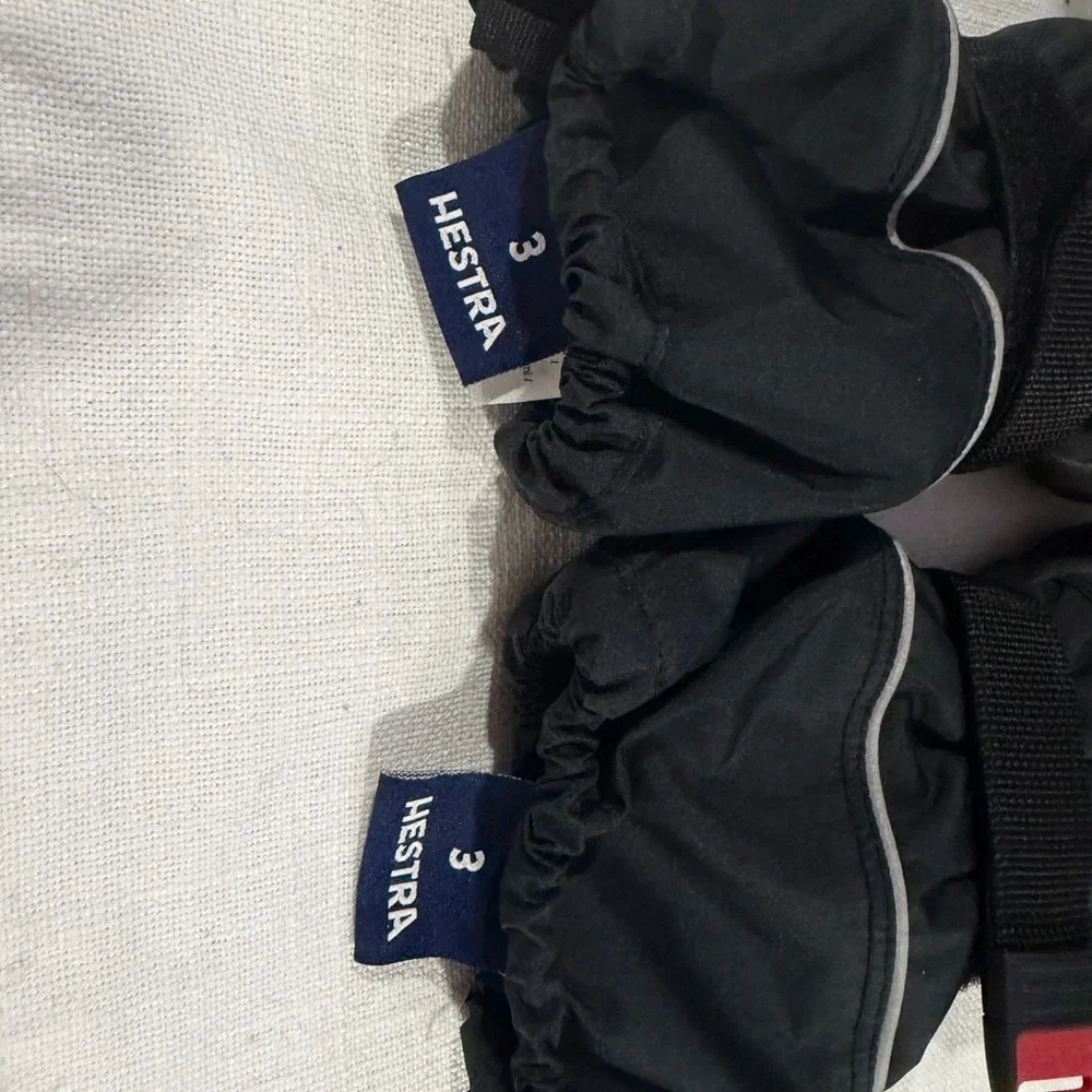 Hestra Black Insulated Ski Mittens